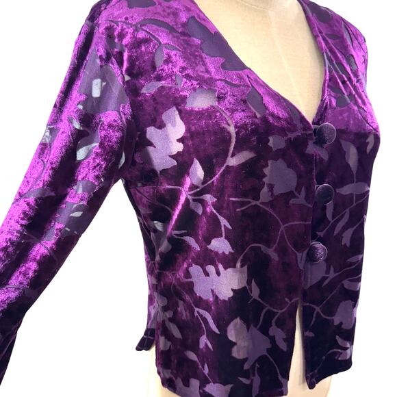 "Rabbit Rabbit Rabbit Designs" Size 8 ,Velvet,Burnout,Cardigan,Whimsy Goth,Fairy - Picture 2 of 10